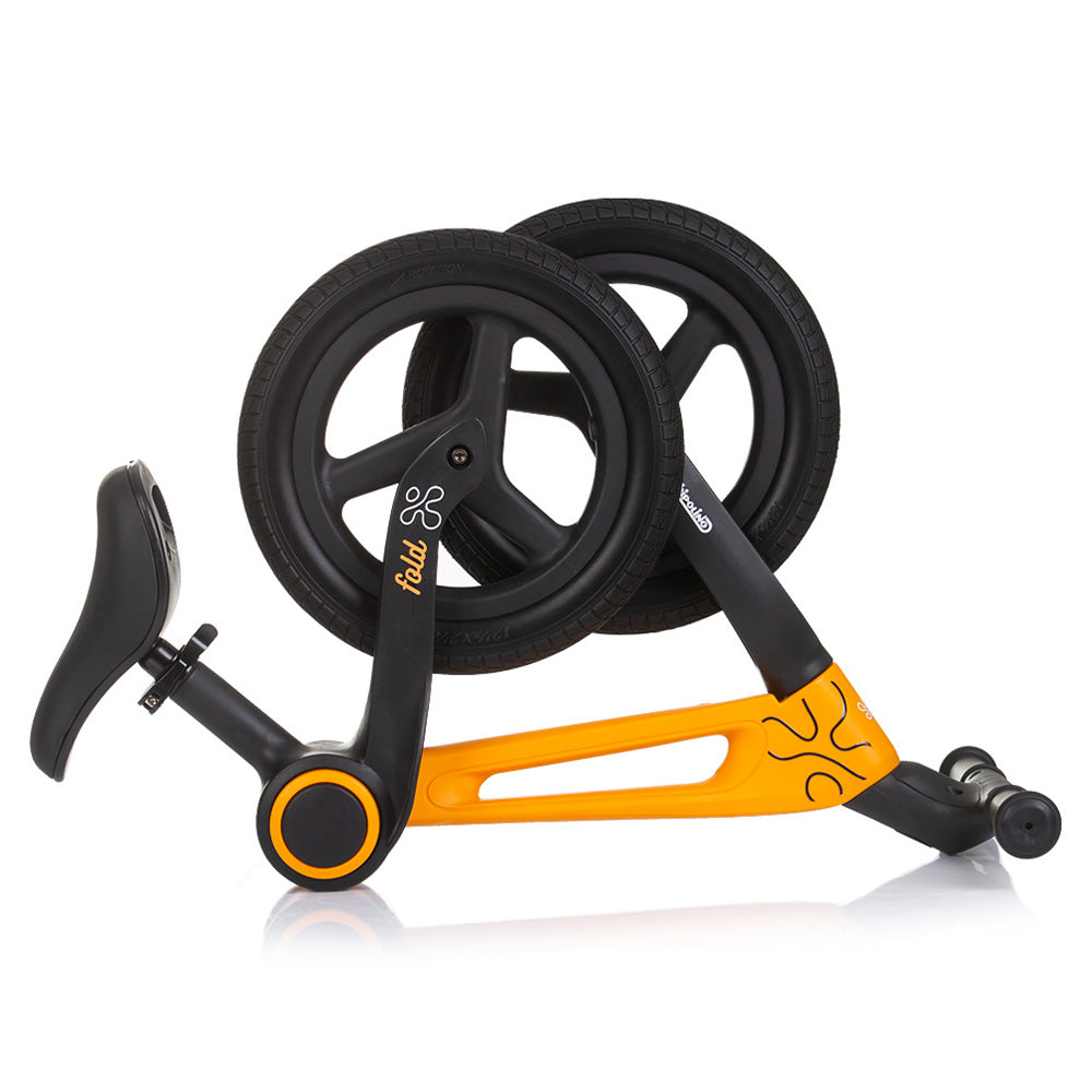 Bicicleta fara pedale pliabila Chipolino Fold X orange