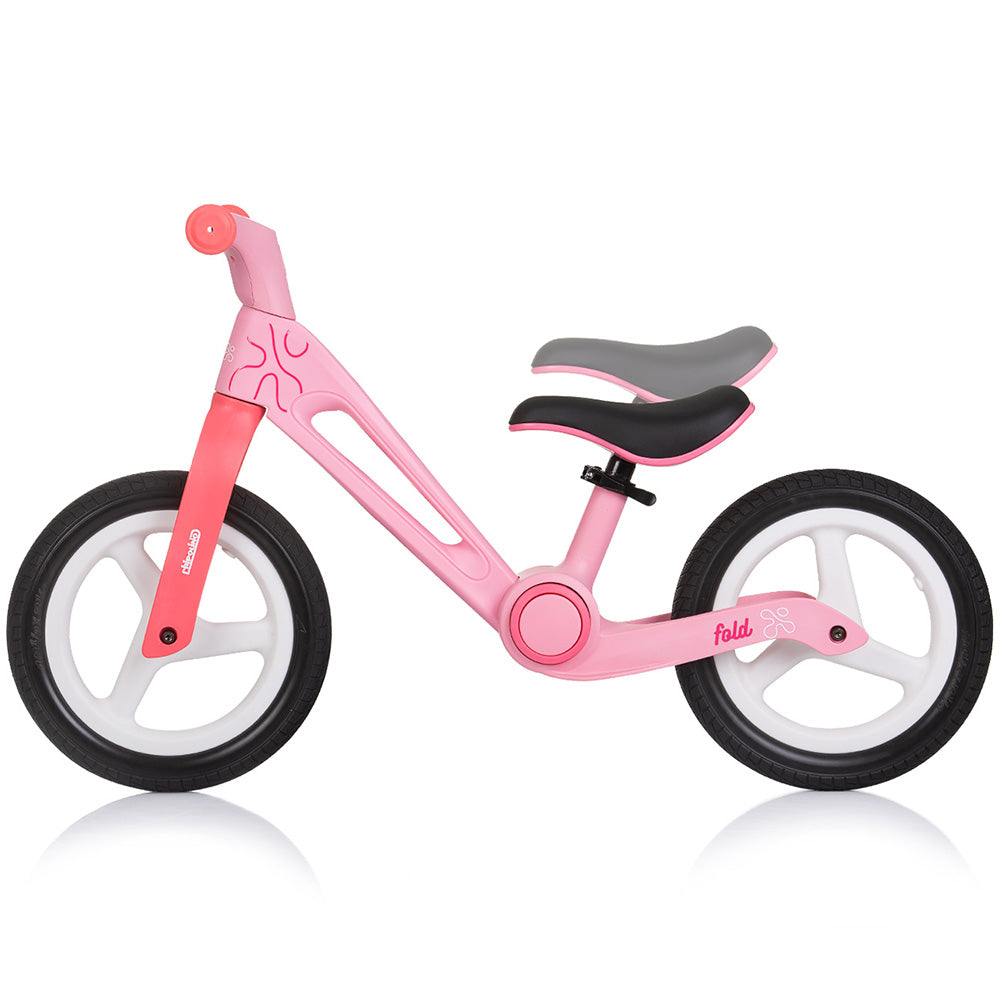 Bicicleta fara pedale pliabila Chipolino Fold X pink