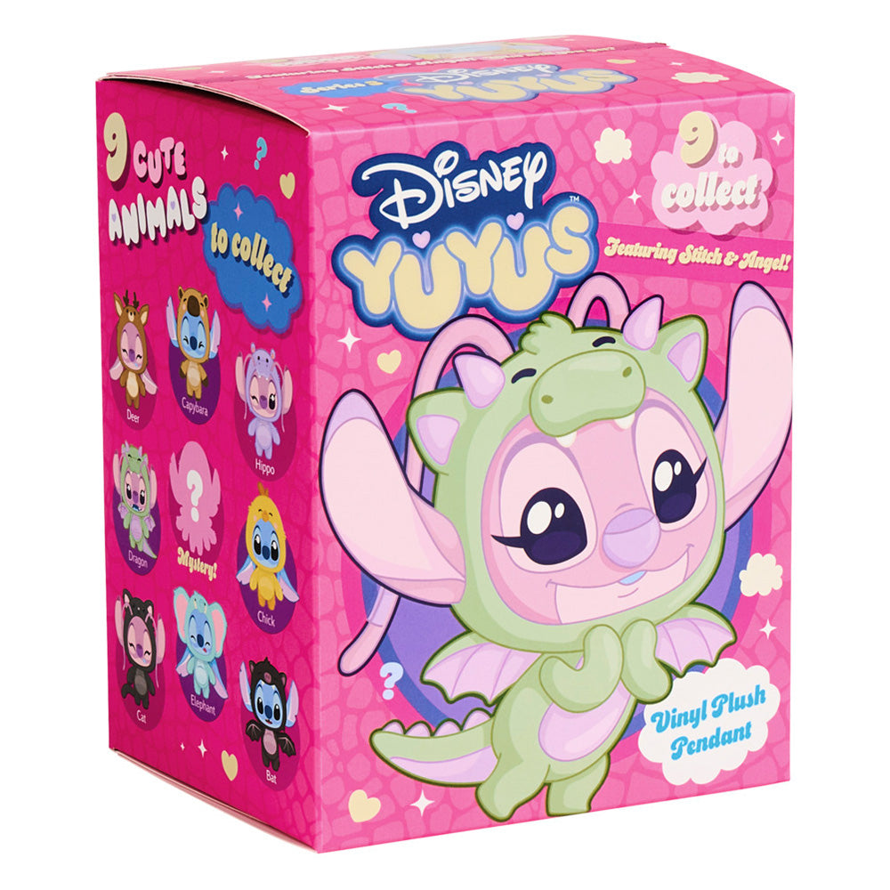 Breloc de plus Nicotoy Disney YuYus Stitch & Angel 9 variante, seria 3