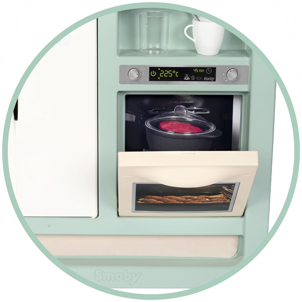 Bucatarie Smoby Cherry Kitchen cu 25 accesorii