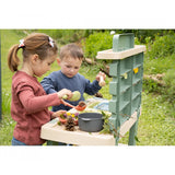 Bucatarie Smoby Mud Kitchen cu 15 accesorii