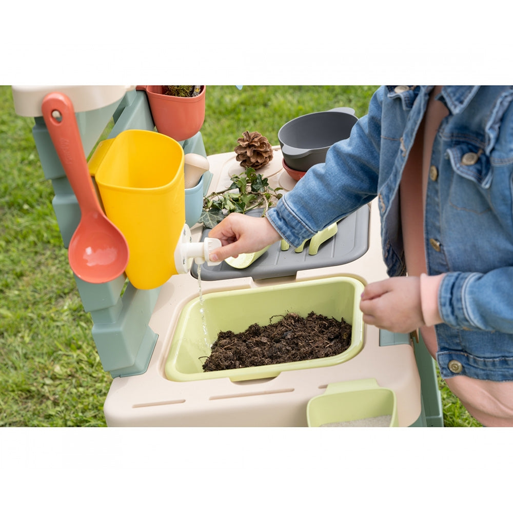 Bucatarie Smoby Mud Kitchen cu 15 accesorii