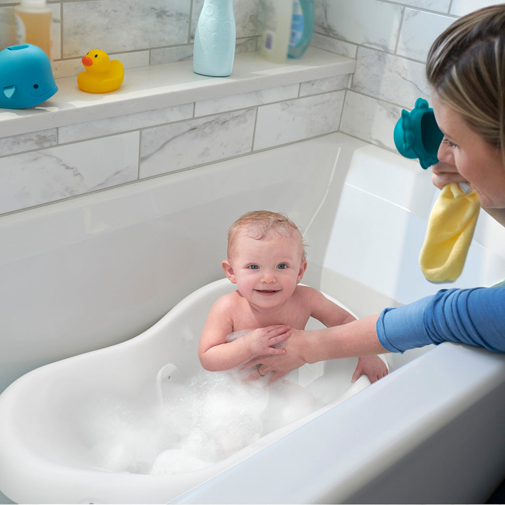 Cadita de baie pentru copii Fisher Price 4 in 1 Sling and Seat Tub blue