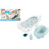 Cadita de baie pentru copii Fisher Price 4 in 1 Sling and Seat Tub blue