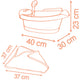 Cadita pentru papusa Smoby Baby Nurse Balneo Bath roz cu 3 accesorii