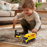 Camion Dickie Toys DHL Heavy Loader Truck 22 cm cu stivuitor