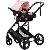 Carucior Chipolino Amore 3 in 1 powder pink
