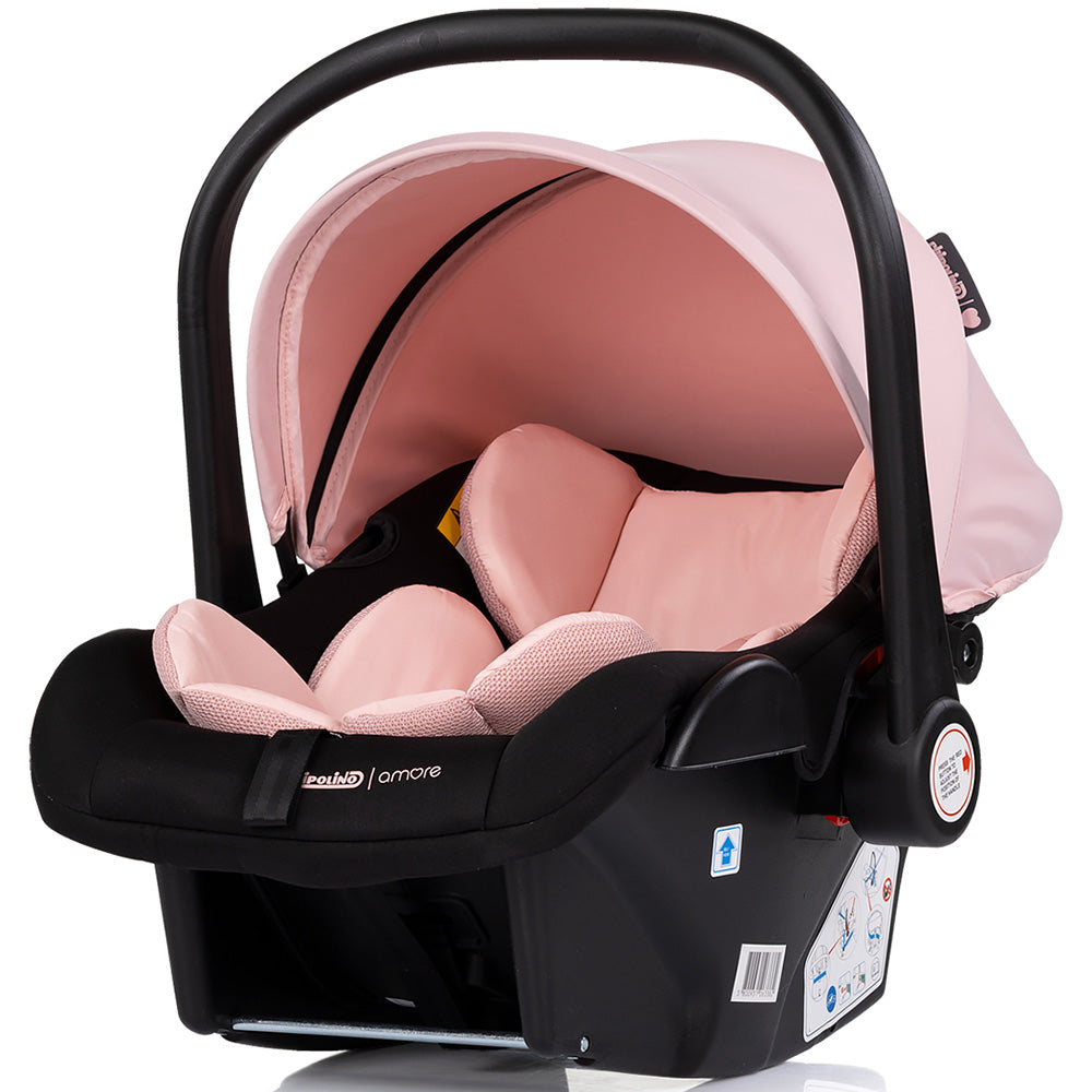 Carucior Chipolino Amore 3 in 1 powder pink
