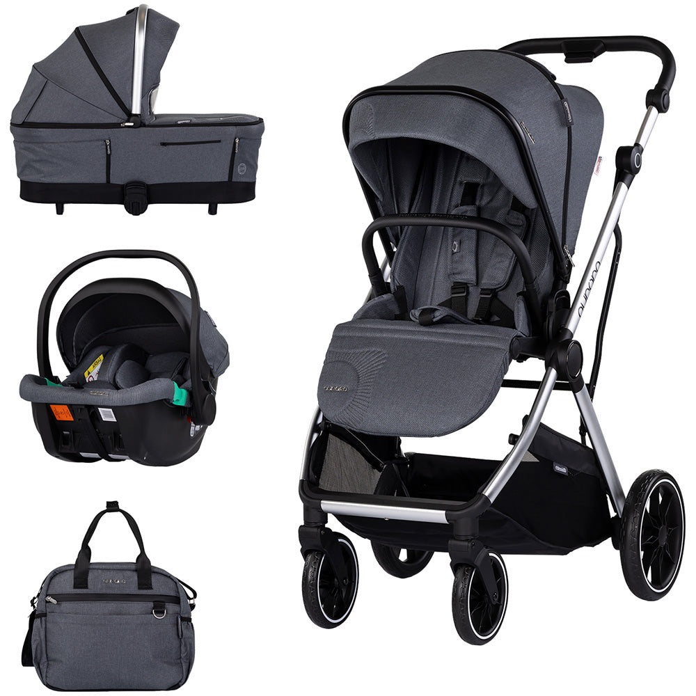 Carucior Chipolino Aurora 3 in 1 charcoal