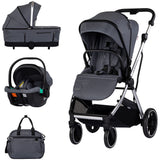 Carucior Chipolino Aurora 3 in 1 charcoal