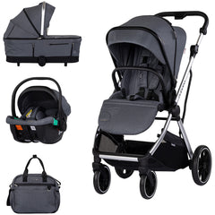 Carucior Chipolino Aurora 3 in 1 charcoal