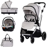 Carucior Chipolino Aurora 3 in 1 platinum