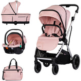 Carucior Chipolino Aurora 3 in 1 powder pink
