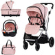 Carucior Chipolino Aurora 3 in 1 powder pink