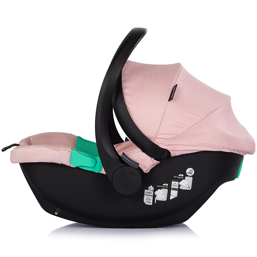 Carucior Chipolino Aurora 3 in 1 powder pink