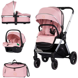 Carucior Chipolino Euphoria 3 in 1 powder pink - gogobaby.ro