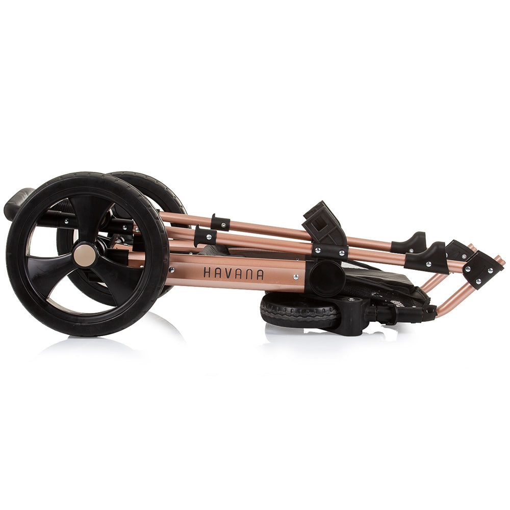 Carucior Chipolino Havana 3 in 1 obsidian gold