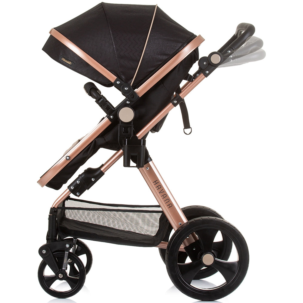 Carucior Chipolino Havana 3 in 1 obsidian gold