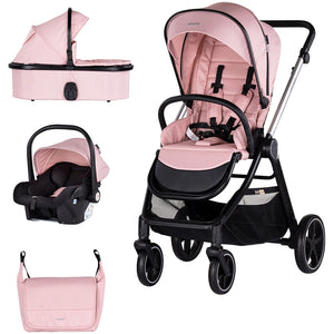 Carucior Chipolino Marbella 3 in 1 pink marshmallow