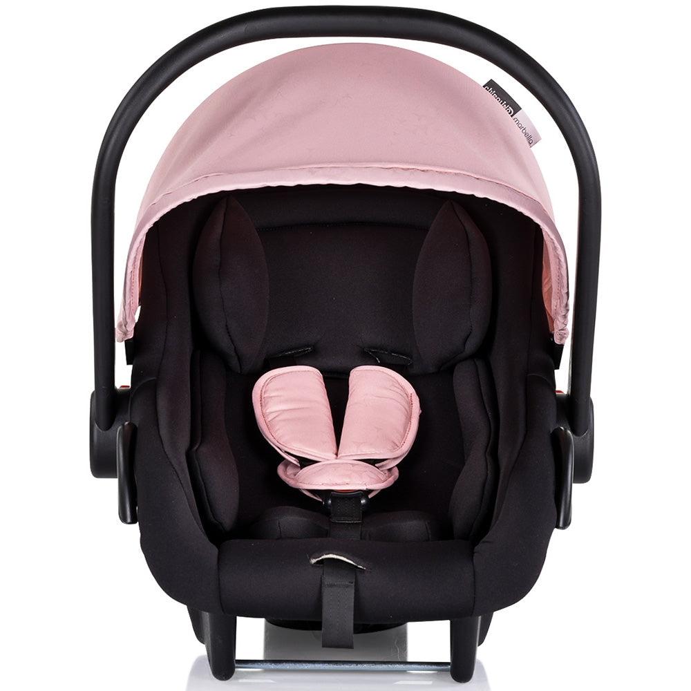 Carucior Chipolino Marbella 3 in 1 pink marshmallow