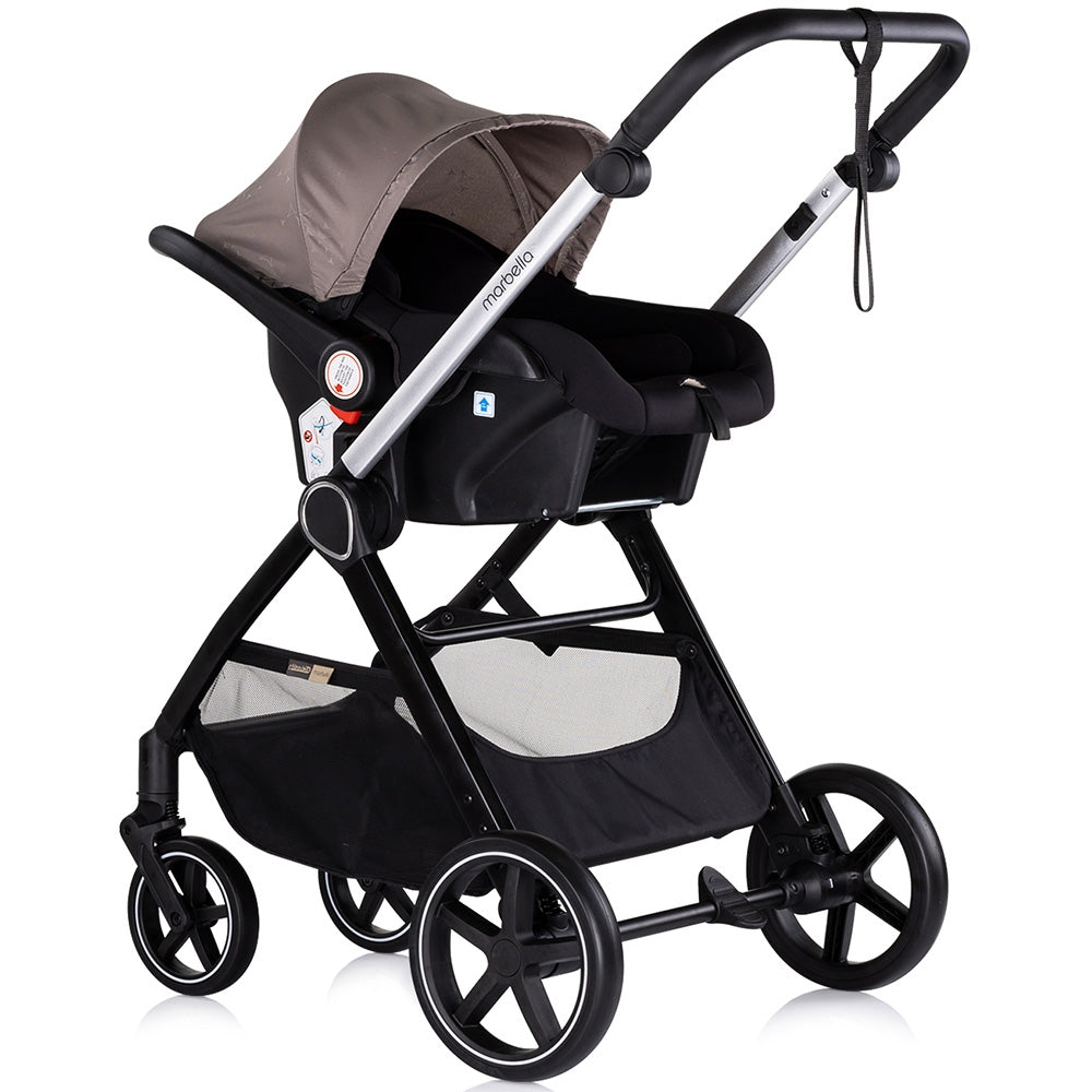 Carucior Chipolino Marbella 3 in 1 tiramisu