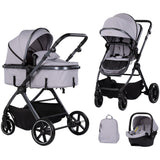 Carucior Chipolino Pearl 3 in 1 platinum