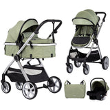 Carucior Chipolino Vista 3 in 1 basil