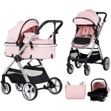 Carucior Chipolino Vista 3 in 1 pink marshmallow
