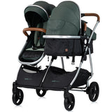 Carucior gemeni Chipolino Duo Smart 2 in 1 basil