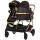 Carucior gemeni Chipolino Duo Smart 2 in 1 obsidian gold