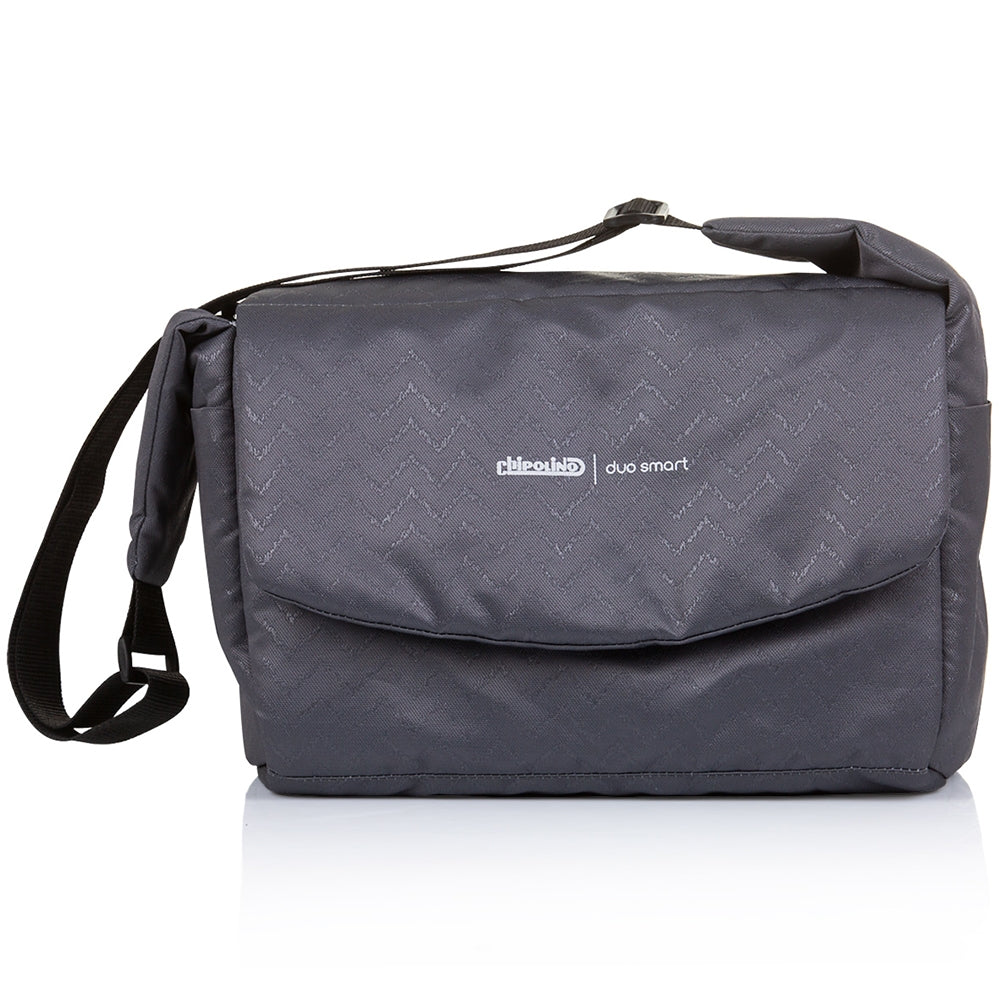 Carucior gemeni Chipolino Duo Smart 2 in 1 silver grey