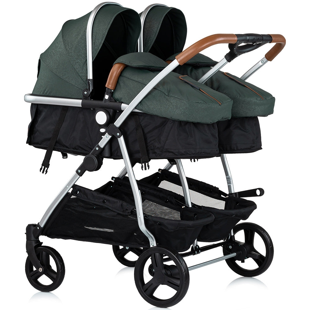Carucior gemeni Chipolino Duo Smart 3 in 1 basil