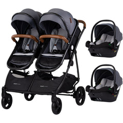 Carucior gemeni Chipolino Duo Smart 3 in 1 cloud