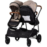 Carucior gemeni Chipolino Duo Smart 3 in 1 tiramisu