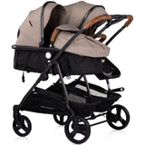 Carucior gemeni Chipolino Duo Smart 3 in 1 tiramisu