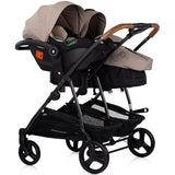 Carucior gemeni Chipolino Duo Smart 3 in 1 tiramisu