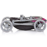 Carucior pentru papusi Chipolino Daisy grey pink linen