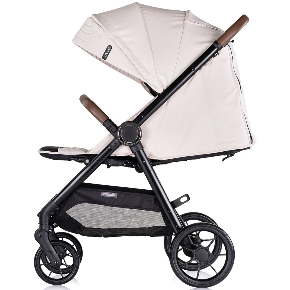 Carucior sport Chipolino Ultera cu husa picioare biscotta