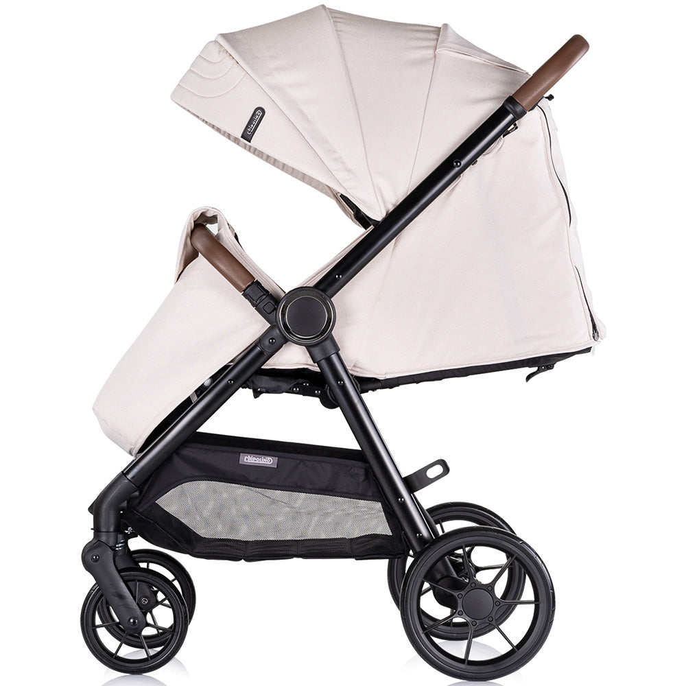 Carucior sport Chipolino Ultera cu husa picioare biscotta