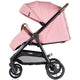 Carucior sport Chipolino Ultera cu husa picioare pink marshmallow