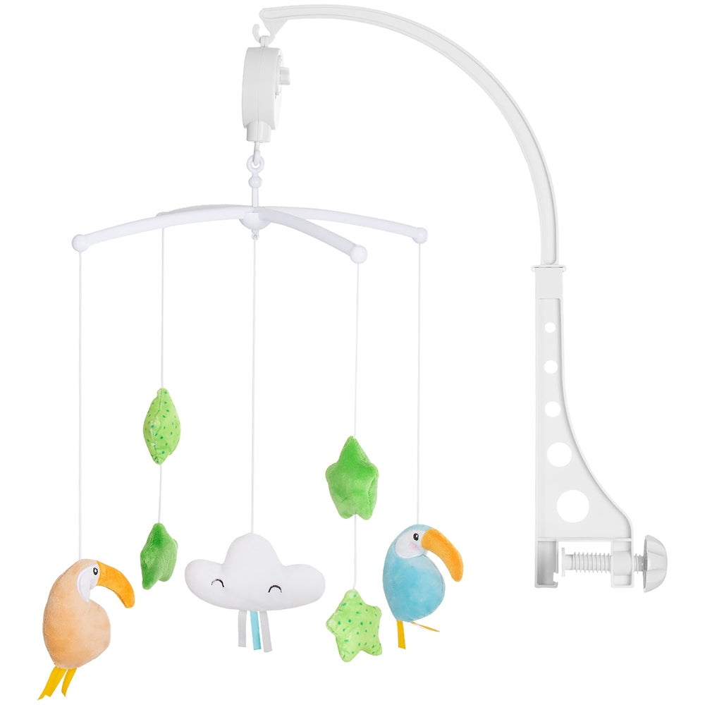 Carusel muzical pentru patut Chipolino Parrots - gogobaby.ro