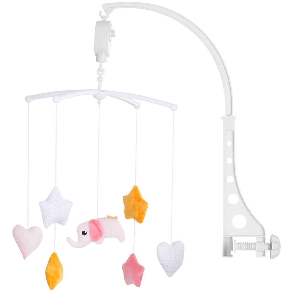 Carusel muzical pentru patut Chipolino Pink elephant - gogobaby.ro