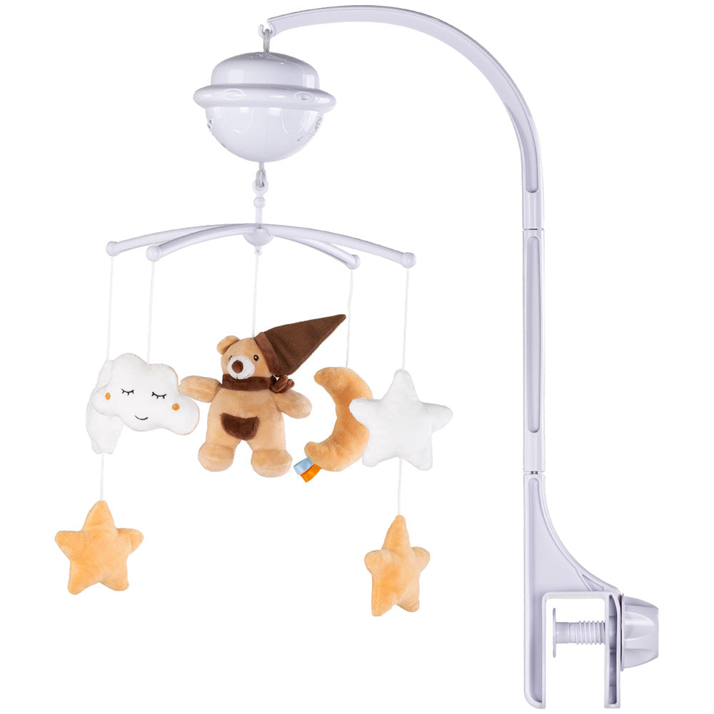 Carusel muzical pentru patut cu proiector Chipolino Bear