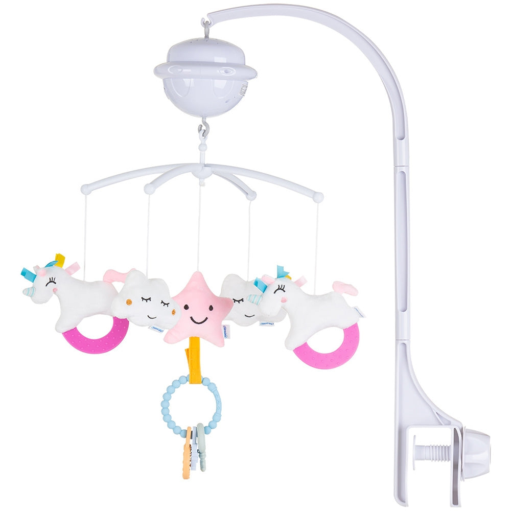 Carusel muzical pentru patut cu proiector Chipolino Unicorn - gogobaby.ro