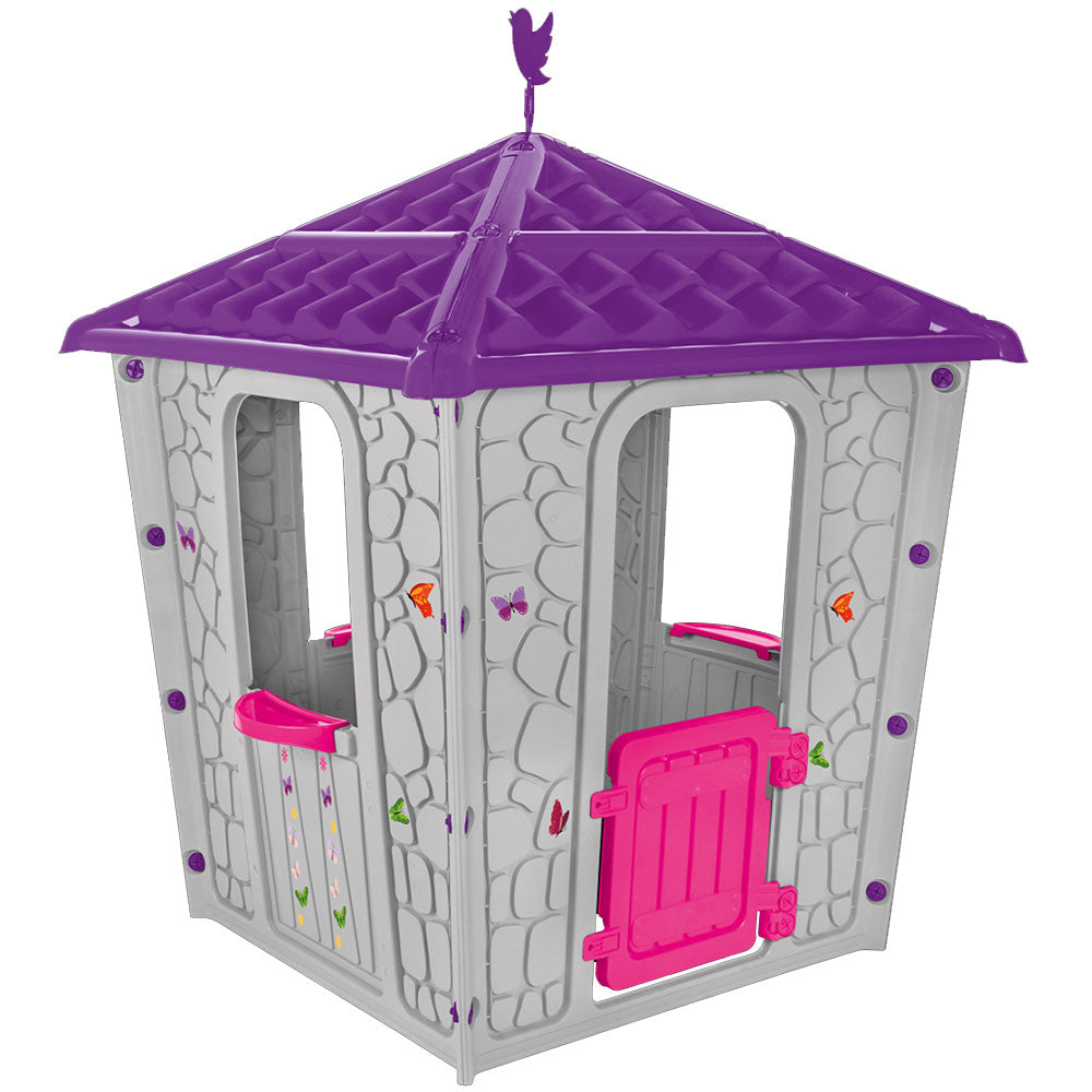 Casuta pentru copii Pilsan Stone House gray purple - gogobaby.ro