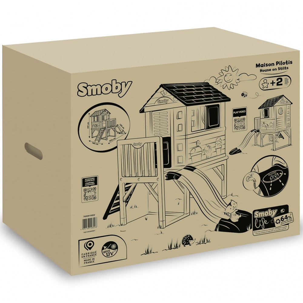 Casuta pentru copii Smoby Life pe piloni - gogobaby.ro