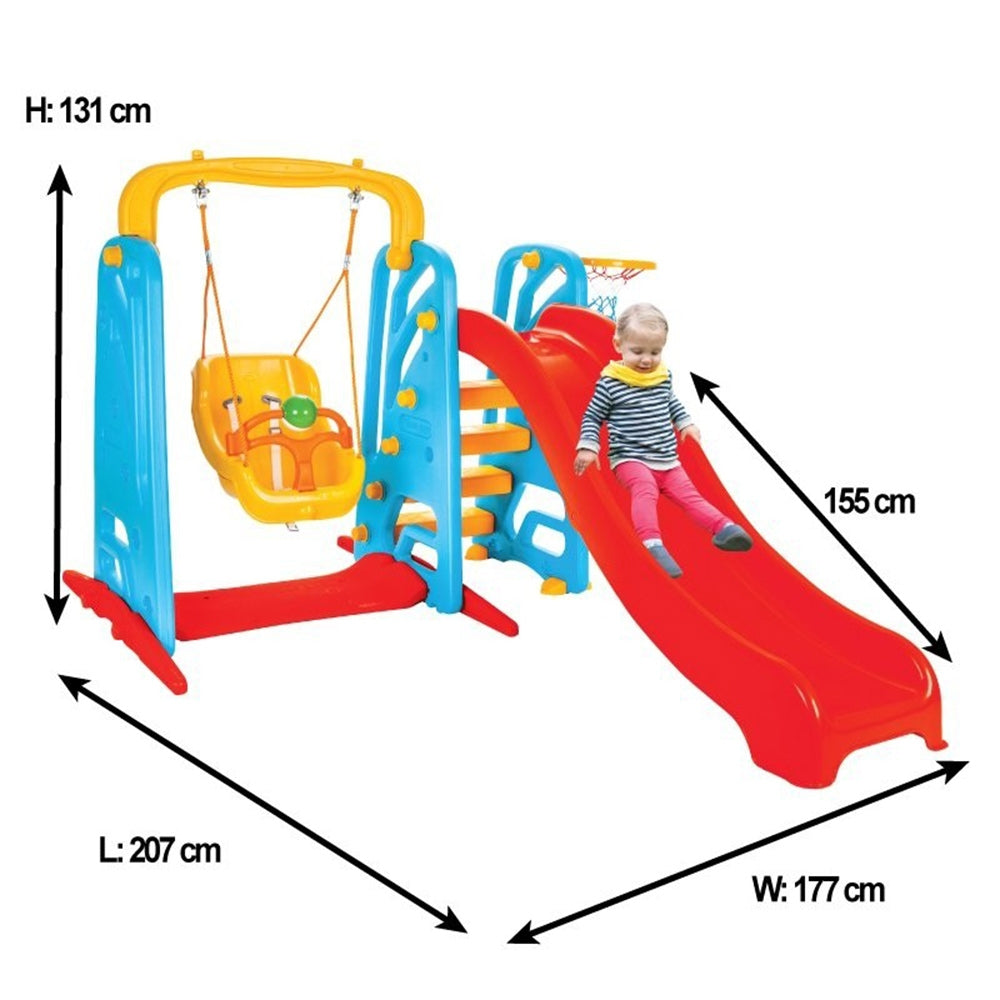 Centru de joaca Pilsan Cute Slide and Swing Set - gogobaby.ro