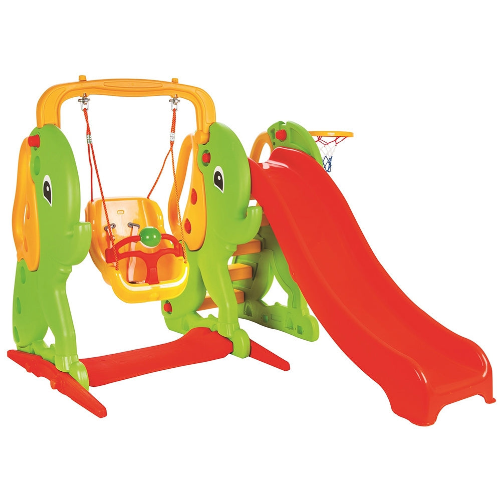 Centru de joaca Pilsan Elephant Slide and Swing Set - gogobaby.ro