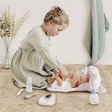 Gentuta de infasat pentru papusa Smoby Baby Nurse Changing Bag crem cu accesorii