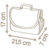Gentuta de infasat pentru papusa Smoby Baby Nurse Changing Bag crem cu accesorii